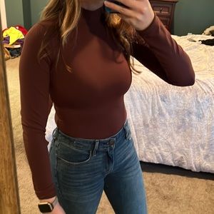 Abercrombie & Fitch mock neck bodysuit